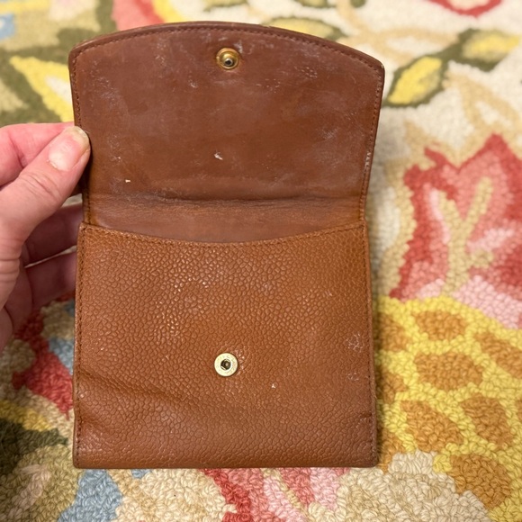 CHANEL Timeless Caviar Leather Classic Brown Bi-Fold Wallet W/ CC Logo - Picture 7 of 16